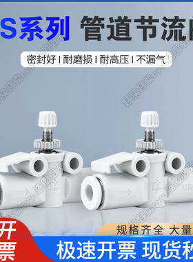 直通管道节流阀AS1001/1002/2002/2052/3002/4002F-03/06/10/12