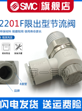 SMC型调节阀 调速阀 排气节流阀AS1201F-M5-04A AS1201F-M5-06A