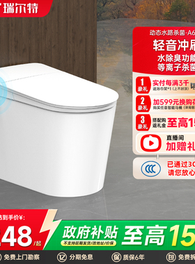 【政府补贴】瑞尔特智能马桶全功能即热一体式家用电动坐便器A60M