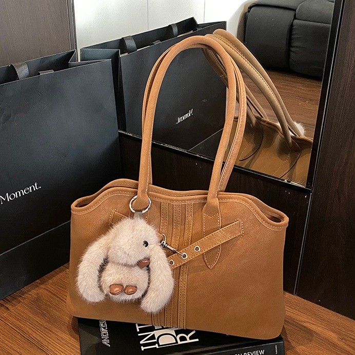 美拉德复古磨砂腋下包女20