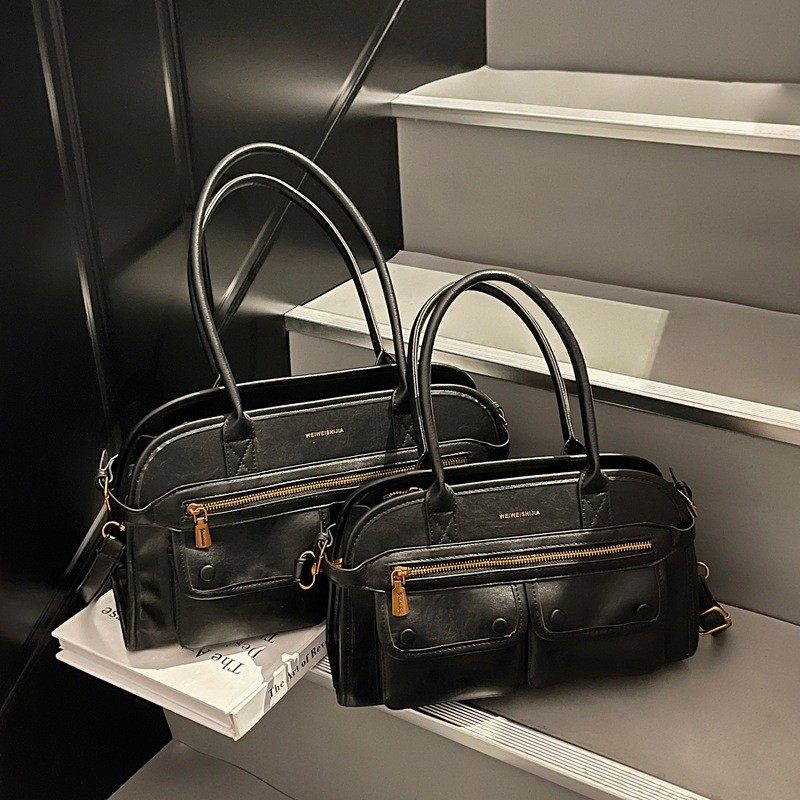 韩版ins大容量高级感托特包2025新款女式简约气质休闲冬单肩包包