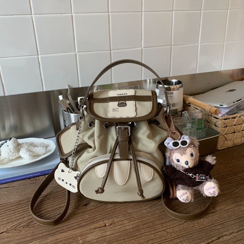 时尚复古小众设计尼龙布双