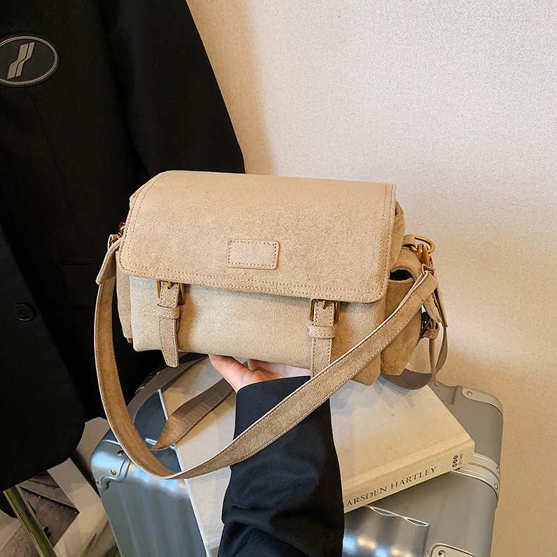 休闲复古手提小方包女2025