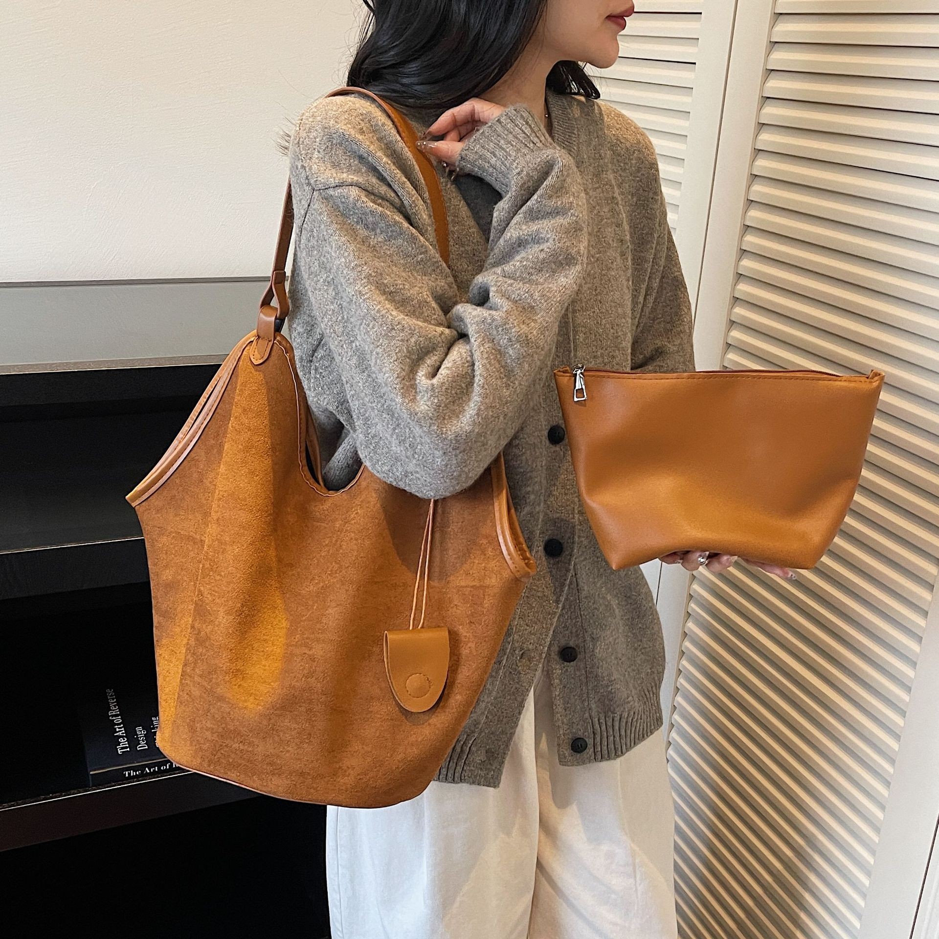 复古手提单肩包女2025新款