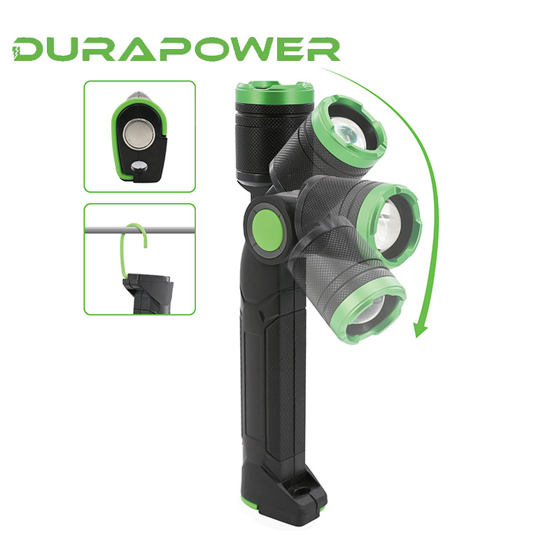 DURAPOWER可充电1500lm旋转汽车工作灯维修灯led应急照明汽修灯