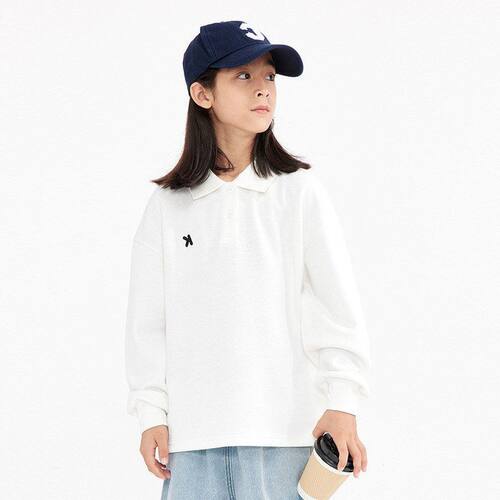 休闲女日系翻领秋装长袖T恤中大