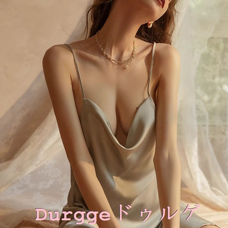 日本durgge真丝吊带睡裙
