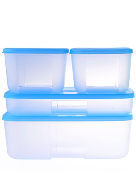 特百惠冷冻盒 0.7/1.7/3.3/5.6L冰箱冷冻保鲜盒放肉丝 冷冻盒正品