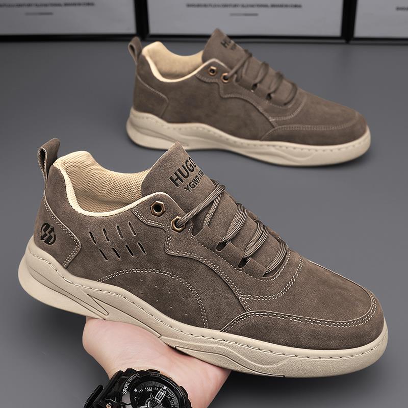 劳保男鞋秋季休闲工地干活工作运动板鞋厚底防滑耐磨百搭工装潮鞋