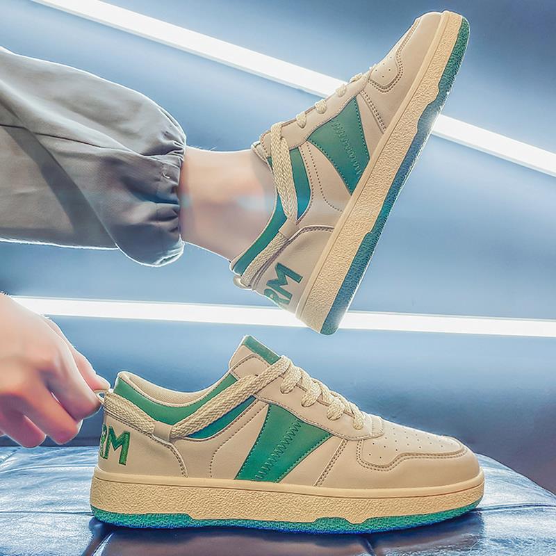 男鞋秋季2025新款鞋子男潮流运动百搭平板鞋休闲皮鞋男款潮鞋