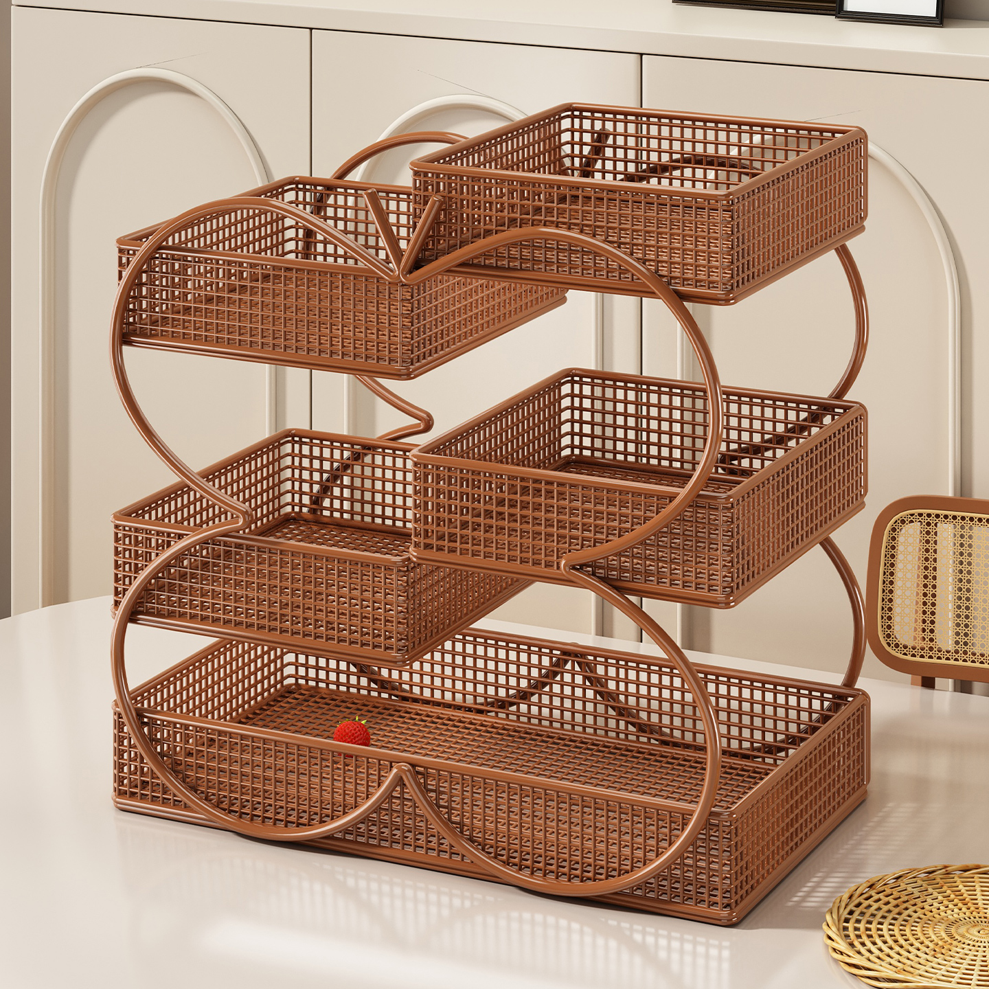 水果收纳篮果盘多层置物架