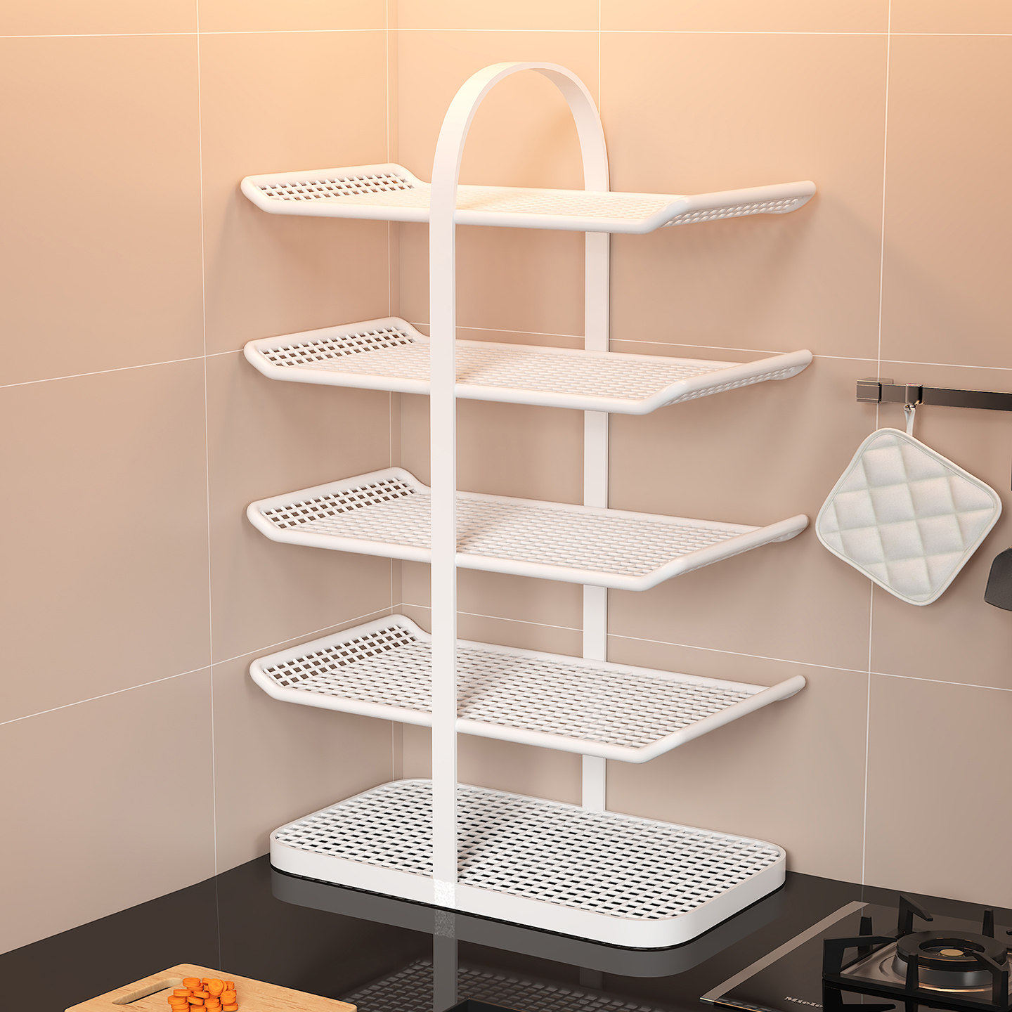 厨房灶台配菜盘置物架多功能火锅备菜收纳架神器家用台面放菜架子,住宅家具,搁板/置物架/家用陈列架,淘宝优惠券,粉丝福利购,淘宝优惠卷