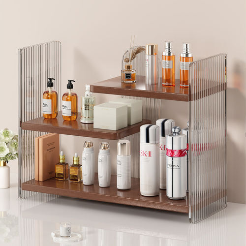 卧室桌面置物架亚克力多层书架杯子化妆品收纳架子出租屋改造神器