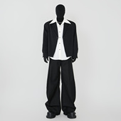 cleanfit基础款 西服外套男黑色短款 垫肩单西装 VE2 四季 小礼服上衣