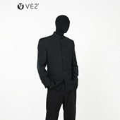 四季 中式 西服立领中山装 VE2 外套男青年垫肩西装 新郎伴郎订婚礼服