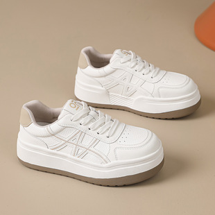 女款 厚底小白鞋 女板鞋 百搭 新款 韩版 2026春季 小个子增高运动休闲鞋