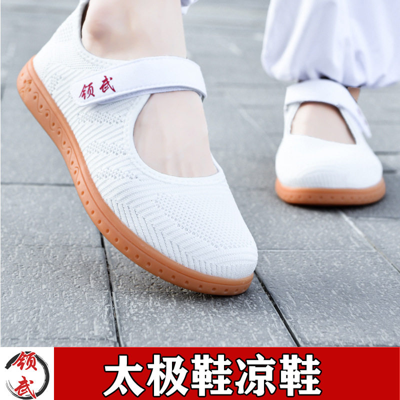 中老年健身气功鞋专业太极拳鞋夏款轻便太极鞋牛筋底晨练鞋运动鞋图片