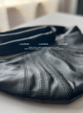 LEM牛角包羊皮羊角可颂包真皮慵懒轻奢小众高级感斜挎单肩包