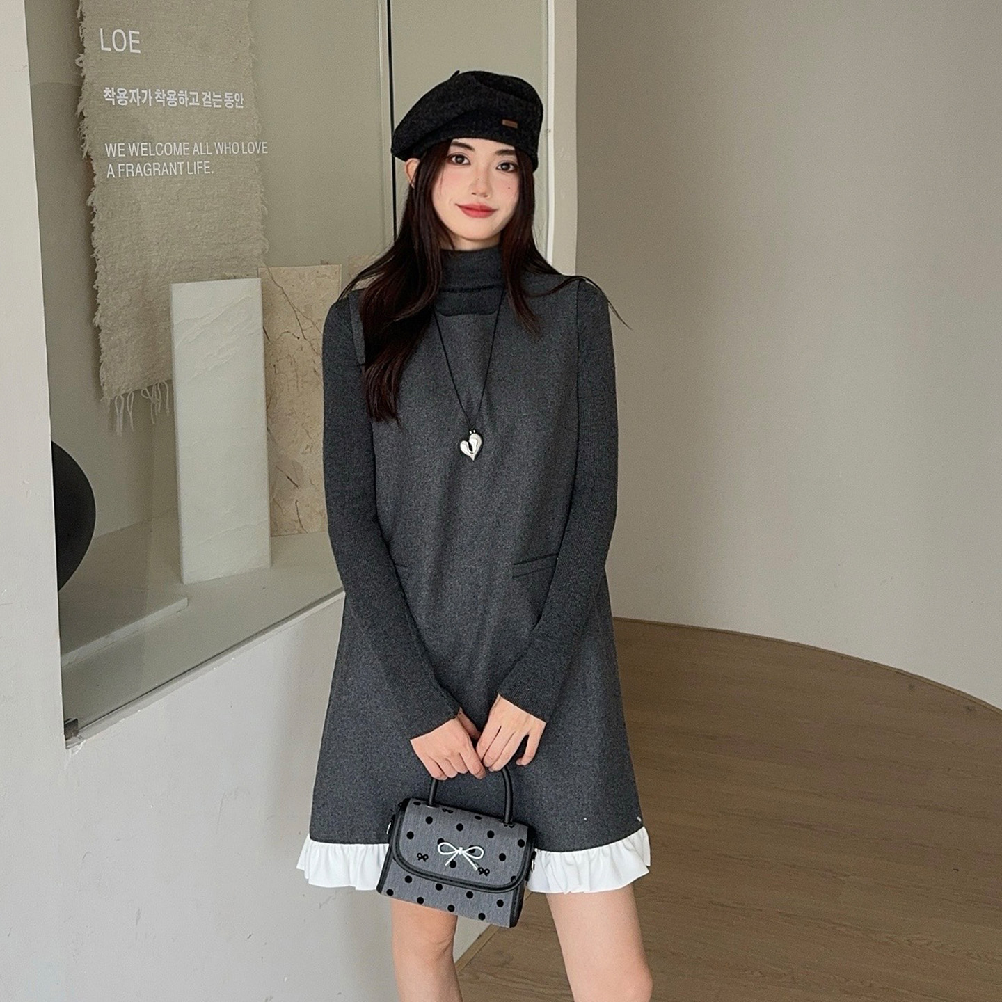 (有现货)两件套荷叶边拼接背心连衣裙套装小香B280-P155-205,女装连衣裙,浙宝280 (有现货)两件套荷叶边拼接背心连衣裙套装小香B280-P155-205,女装连衣裙,浙宝280