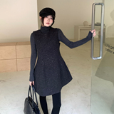 千金风亮晶晶收腰显瘦小个子两件套背心裙8131-B280-P159-K209，女装连衣裙，浙宝280