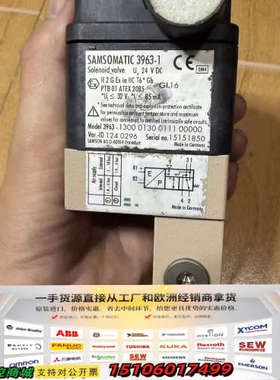 SAMSOMATIC 3963-1防爆电磁阀，德国，议价
