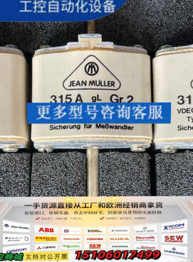 JEAN MULLER熔断器315A MSNK2gL/315议价