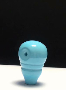 原矿绿松石高瓷金刚星月菩提佛头