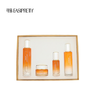 可易羊胚胎素 紧致护肤套装 补水提亮肤色保湿水乳霜精华4件套