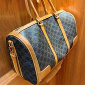 复古老花旅行包2025新款 大容量健身包登机行李包中古印花手提大包