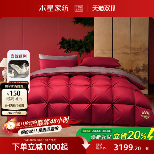 水星95%白鹅绒A类抑菌冬被