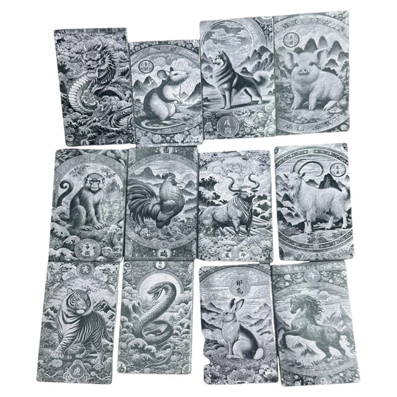 天然A货翡翠八大守护神观音佛十二生肖牌玉石高冰玉石玉牌吊坠