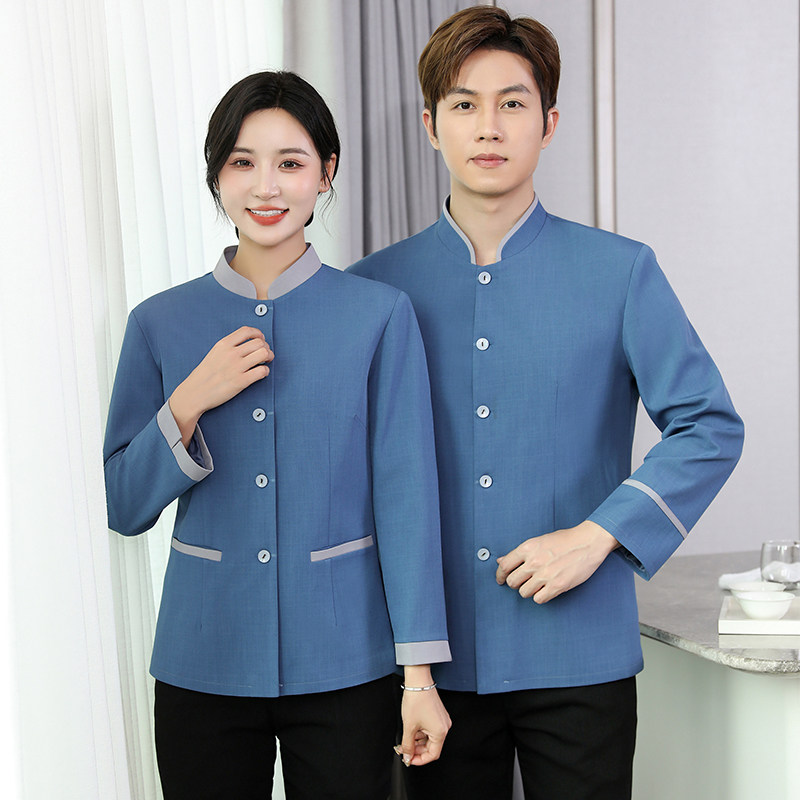 保洁工作服女长袖酒店宾馆客房阿姨物业家政清洁工PA制服秋冬套装