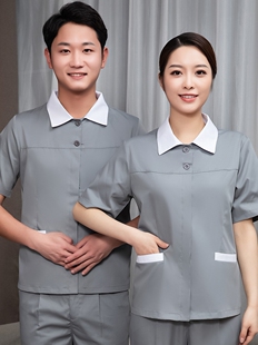 医疗卫生保洁制服门诊医院产科月嫂工作服套装敬老院护工阿姨夏装