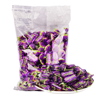 进口俄罗斯紫皮糖仁酥紫皮巧克力糖威化太妃糖喜糖零食食品糖果