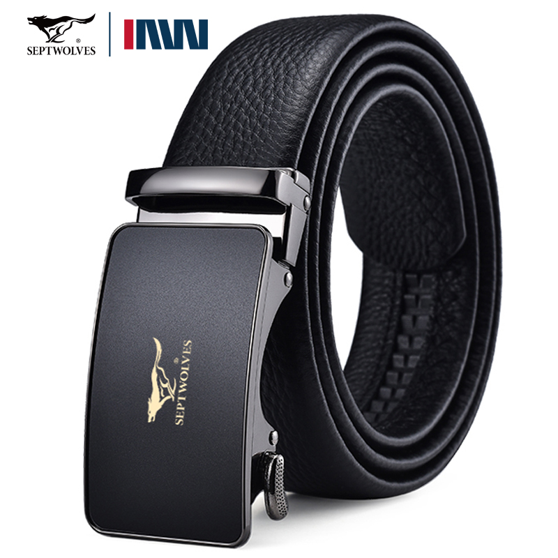 七匹狡男士软皮牛皮简约纯皮皮带