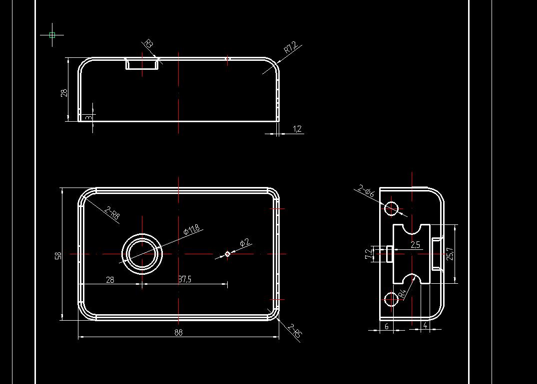 锁壳冷冲压模具设计2d图机械cad素材