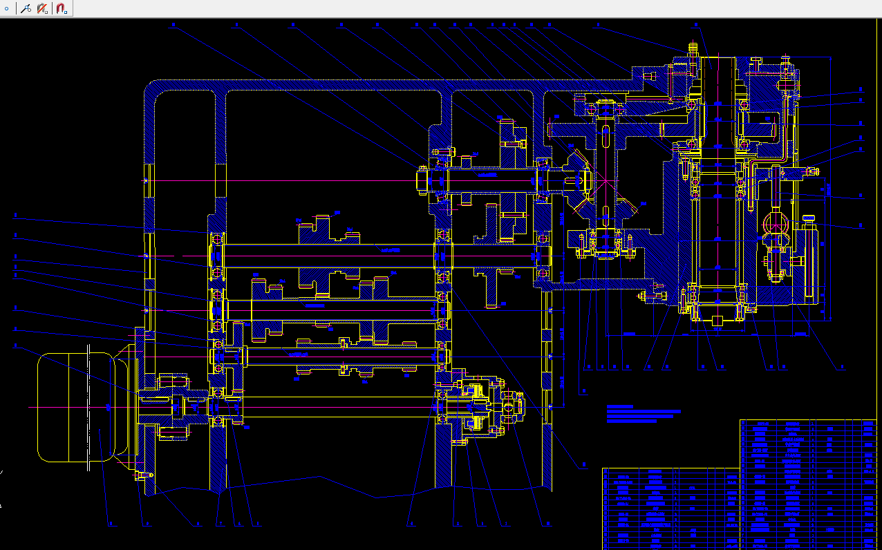 xk5040数控铣床主轴箱进给机构及控制系统设计2d图机械cad素材