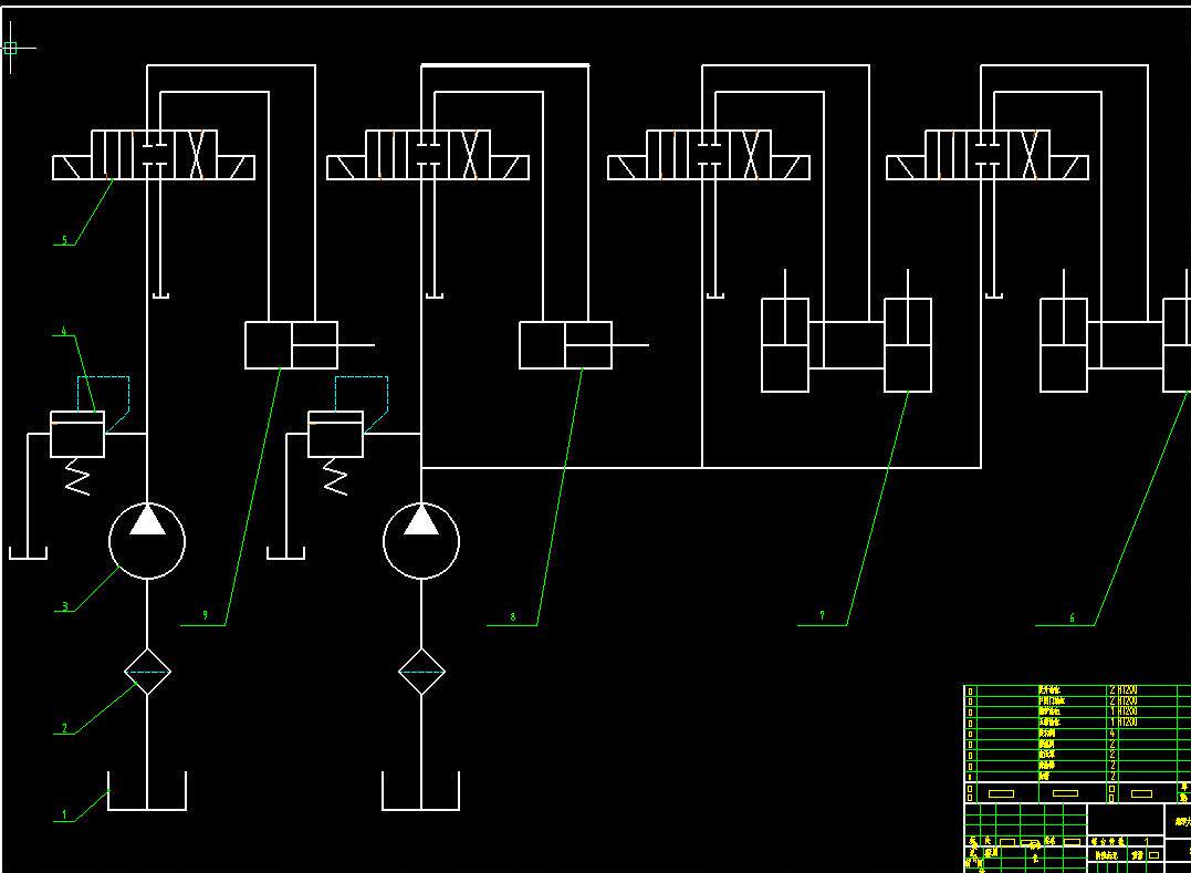 压装式垃圾压缩机设计2d图机械cad素材