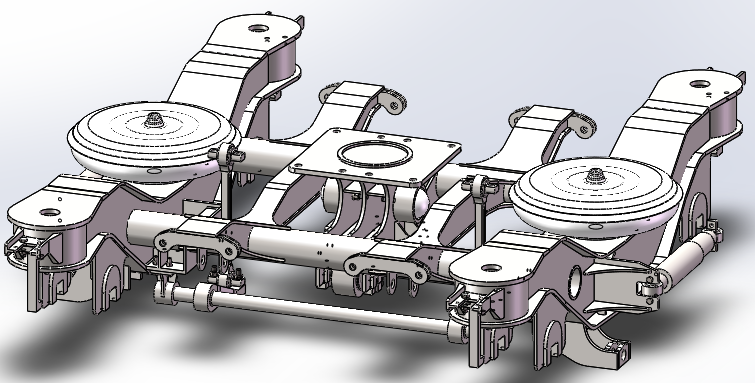 cw-200k客车动车转向架三维设计2d图机械cad 说明素材