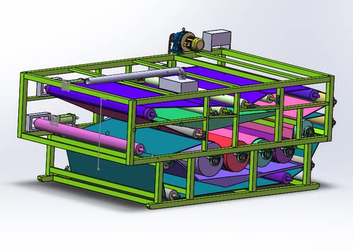 带式压滤机设计2D图机械CAD+说明图纸