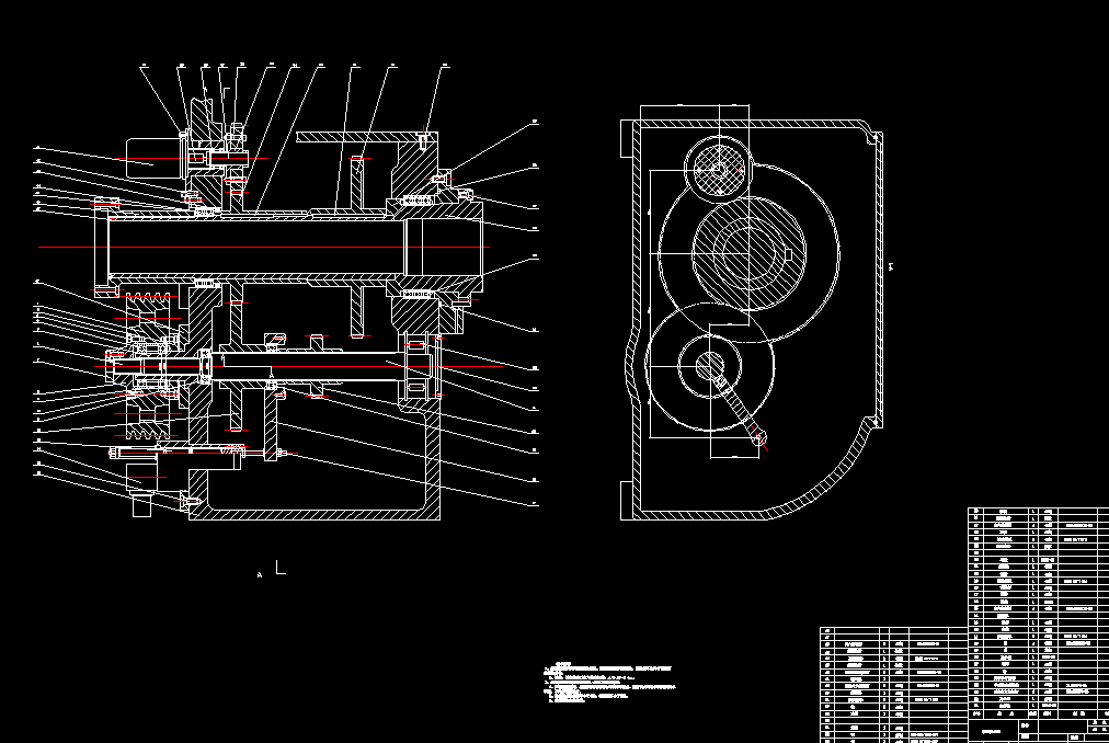 ca6150车床主轴箱传动系统设计2d图机械cad素材