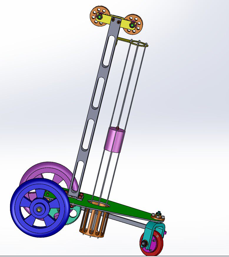 无碳小车三维设计2d图机械cad素材