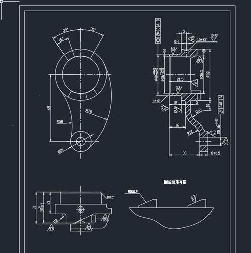 分离爪专用钻床夹具设计2D图机械CAD+说明图纸