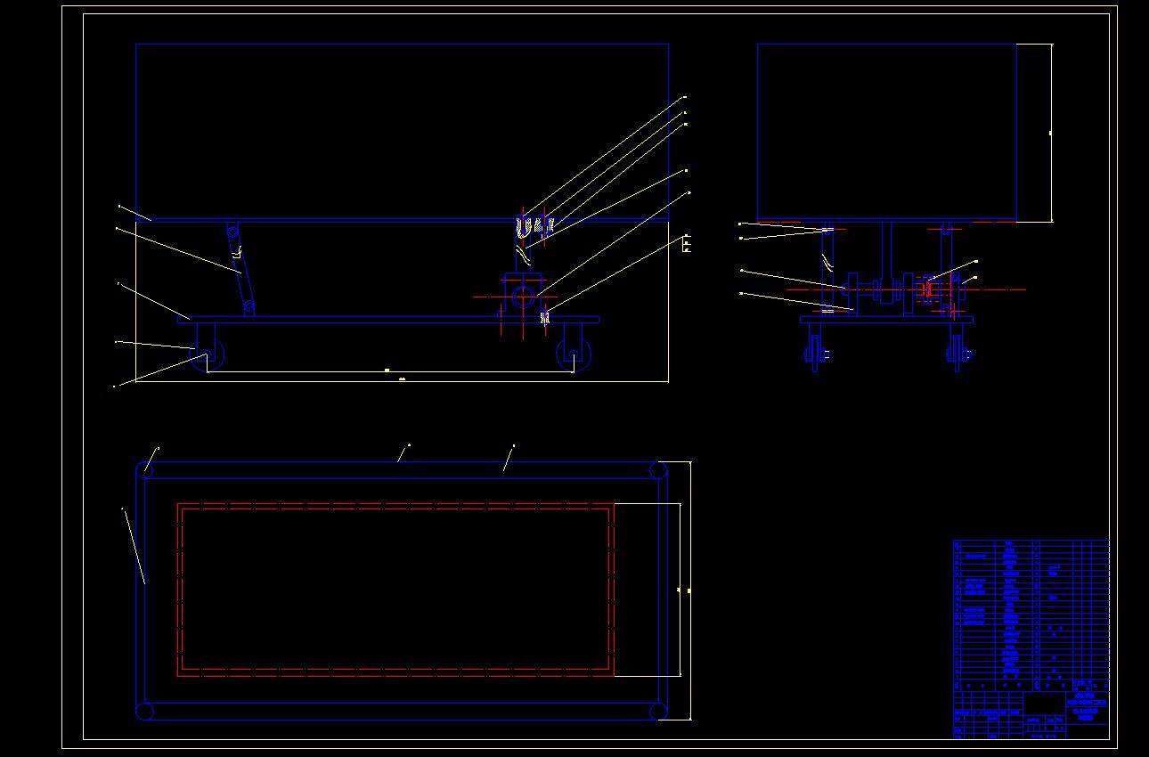 摇篮床的设计与制造机械设计2D图机械CAD+说明图纸