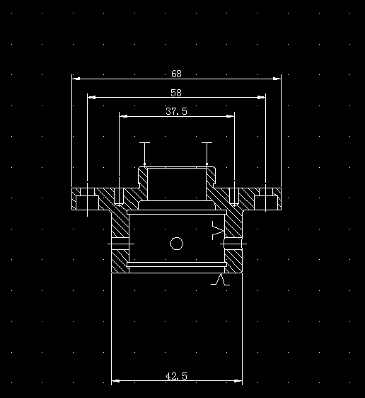 法兰盘夹具设计2d图机械cad 说明素材