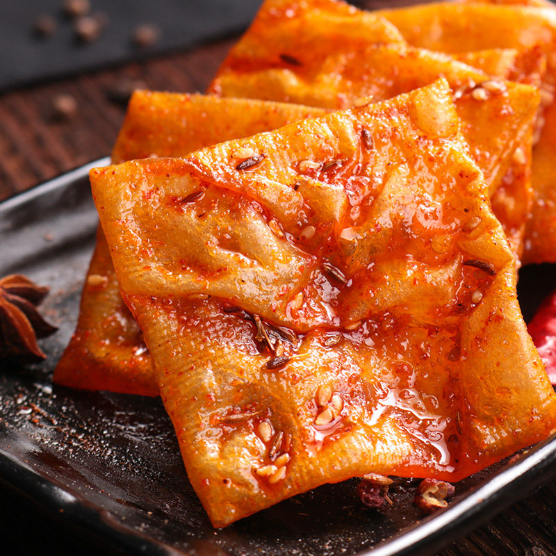 思乡山泡泡干平江豆干小零食湖南特产辣条辣片豆腐干小吃香辣豆皮