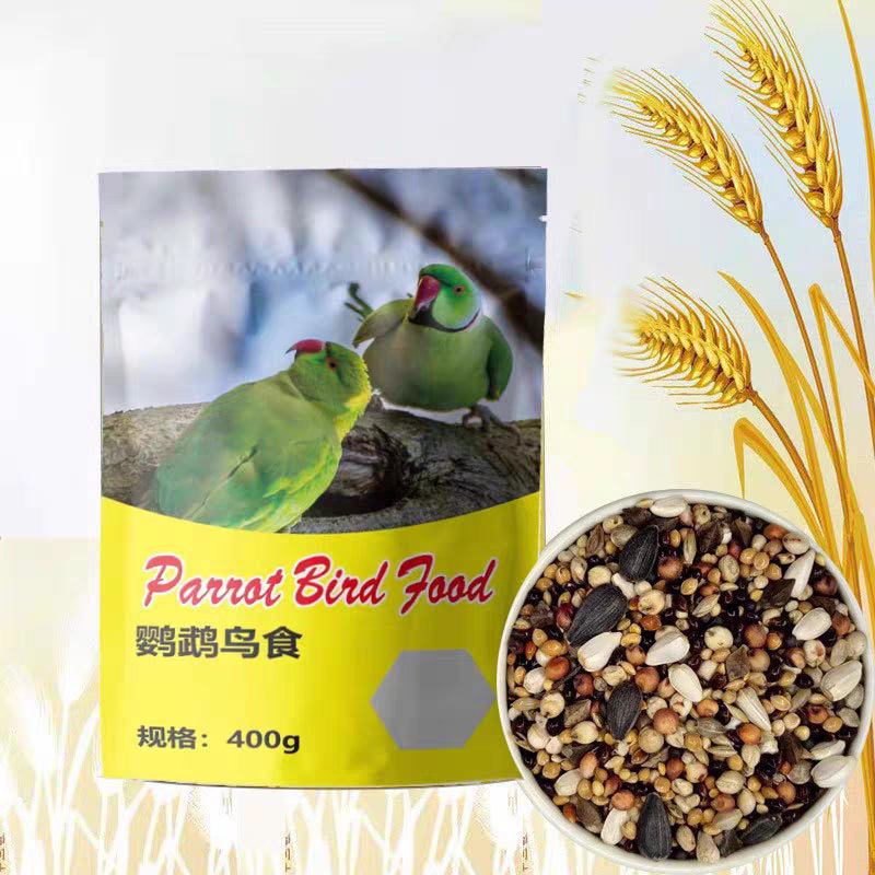 400g2包鸟食牡丹玄风 虎皮鹦鹉粮鸟饲料鸟食物带壳黄谷子小颗粒