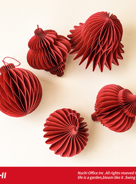 诺琪2026新年装饰品折纸灯笼铃铛吊饰春节盆栽发财树冬青银柳挂件