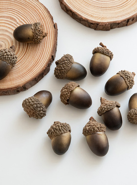 诺琪  仿真松树塔小球松果橡果串 diy材料挂件 圣诞节装饰品