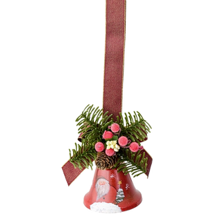 诺琪圣诞装饰铃铛蝴蝶结松针松果挂件挂饰车挂圣诞树节日氛围道具